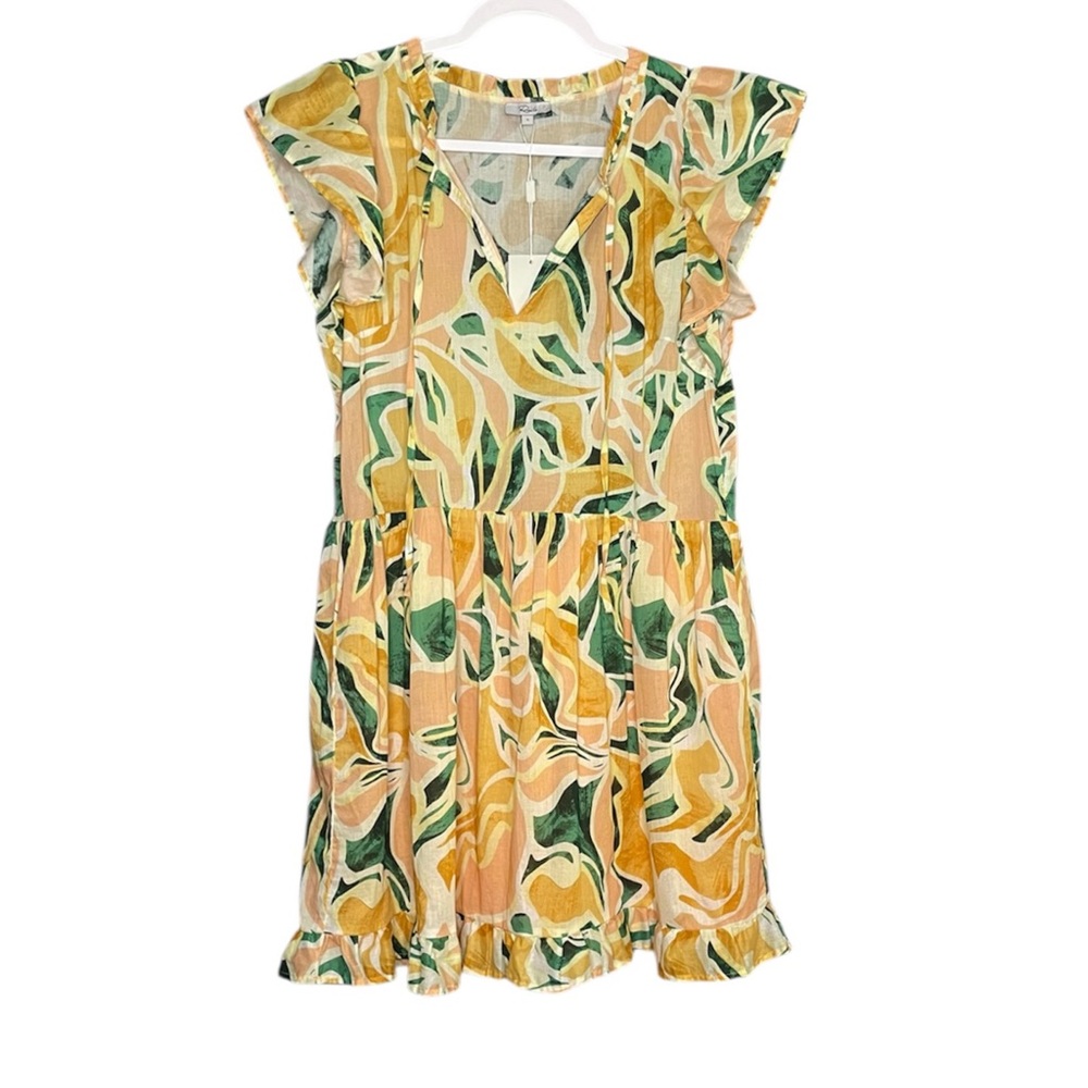 Rails Women's Zinnia Mini Dress Tulem Flutter Sleeves NWT